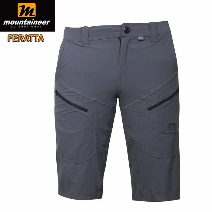 ORIGINAL!!! Celana Pendek Mountainer Ferata Abu Gelap Not Eiger Rei Consina
