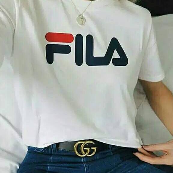 Damai fashion jakarta - baju atasan tshirt Wanita FILAFILA 2 warna - konveksi baju murah tanah abang