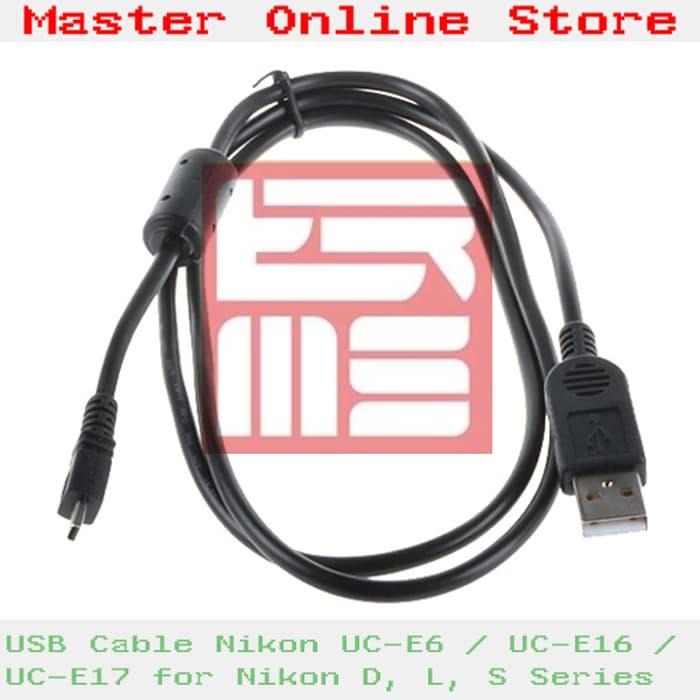Promo USB Cable/ Kabel Data UC-E6 for Nikon Coolpix P & S Series Serta D5000 original