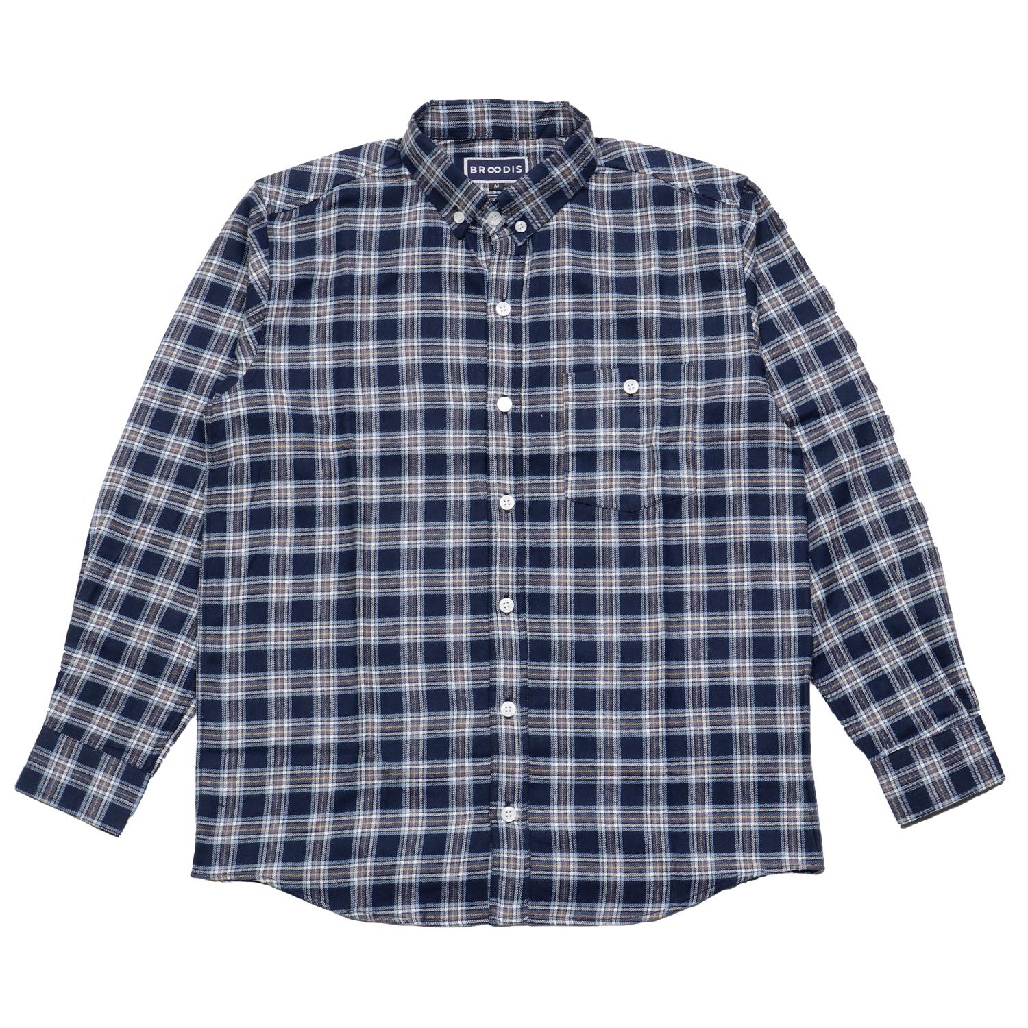 BROODIS SUPREME DELEMONT KEMEJA FLANNEL PRIA SLIMFIT LENGAN PANJANG BEST SELLER