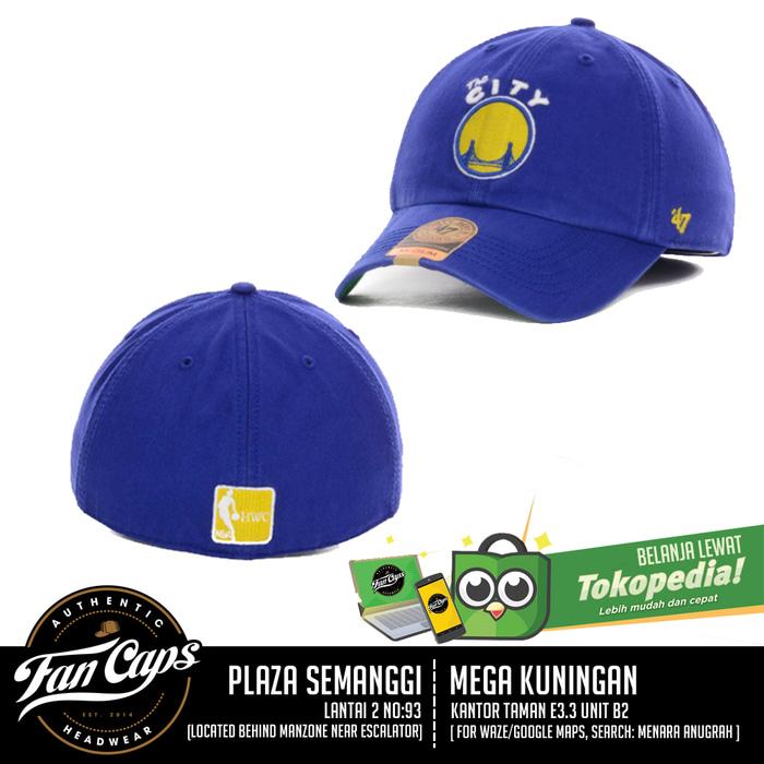 Hemat 10%!! Authentic Golden State Warriors Franchise Cap By 47 Brand (Size M) - ready stock