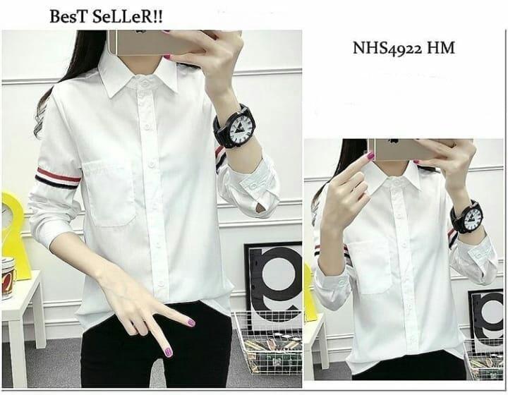 RICARDOF - Kemeja Yumiko / Kemeja Wanita / Atasan Wanita / Fashion Terkini / Model Trendy / Blouse Wanita / Kemeja Kerja / Kemeja Putih