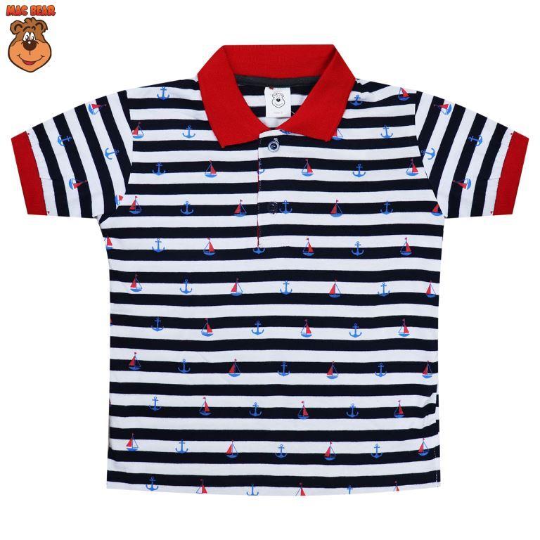 MacBear Kids Baju Anak Atasan Polo Stripy Boat