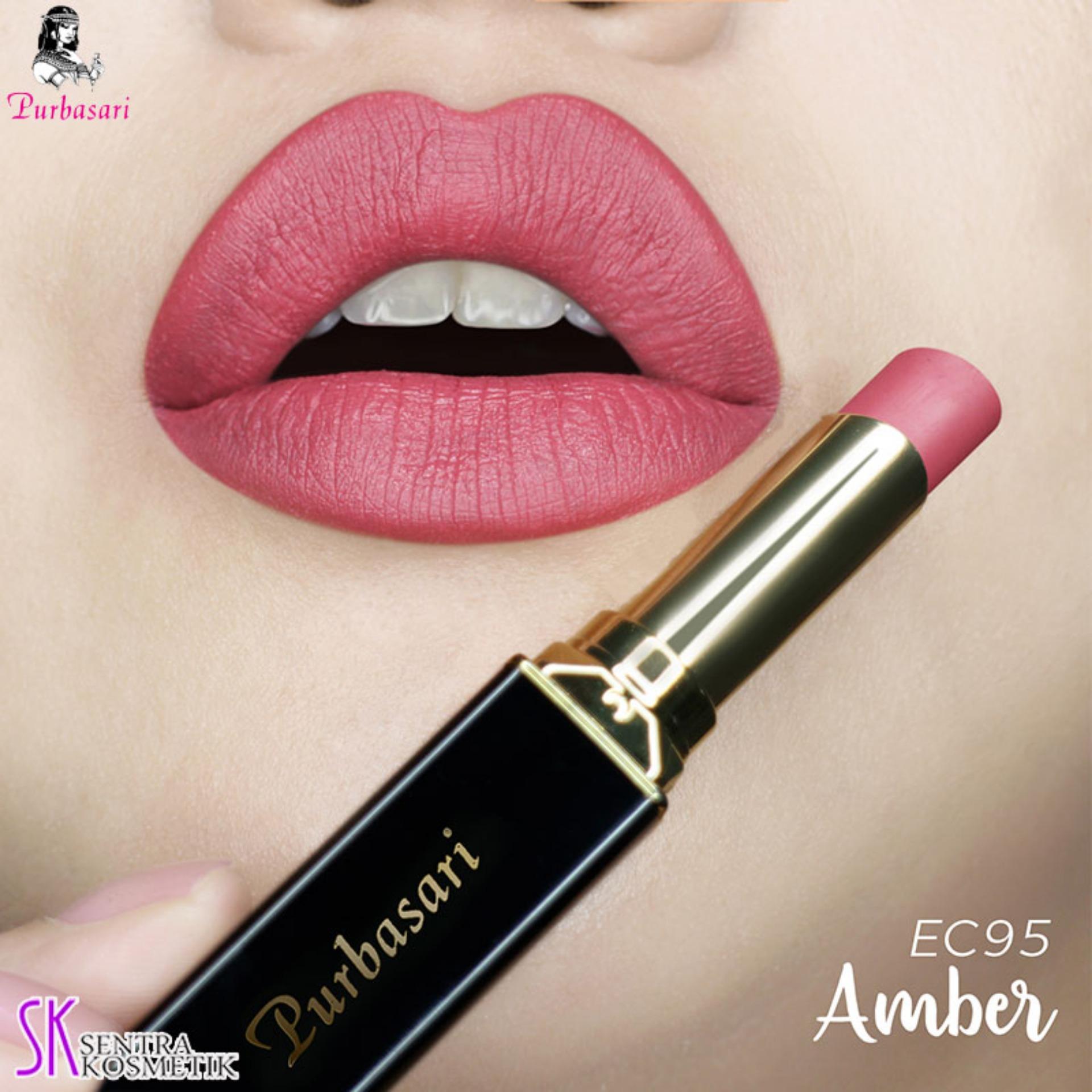 Purbasari Lipstick Collor Matte 95 AMBER