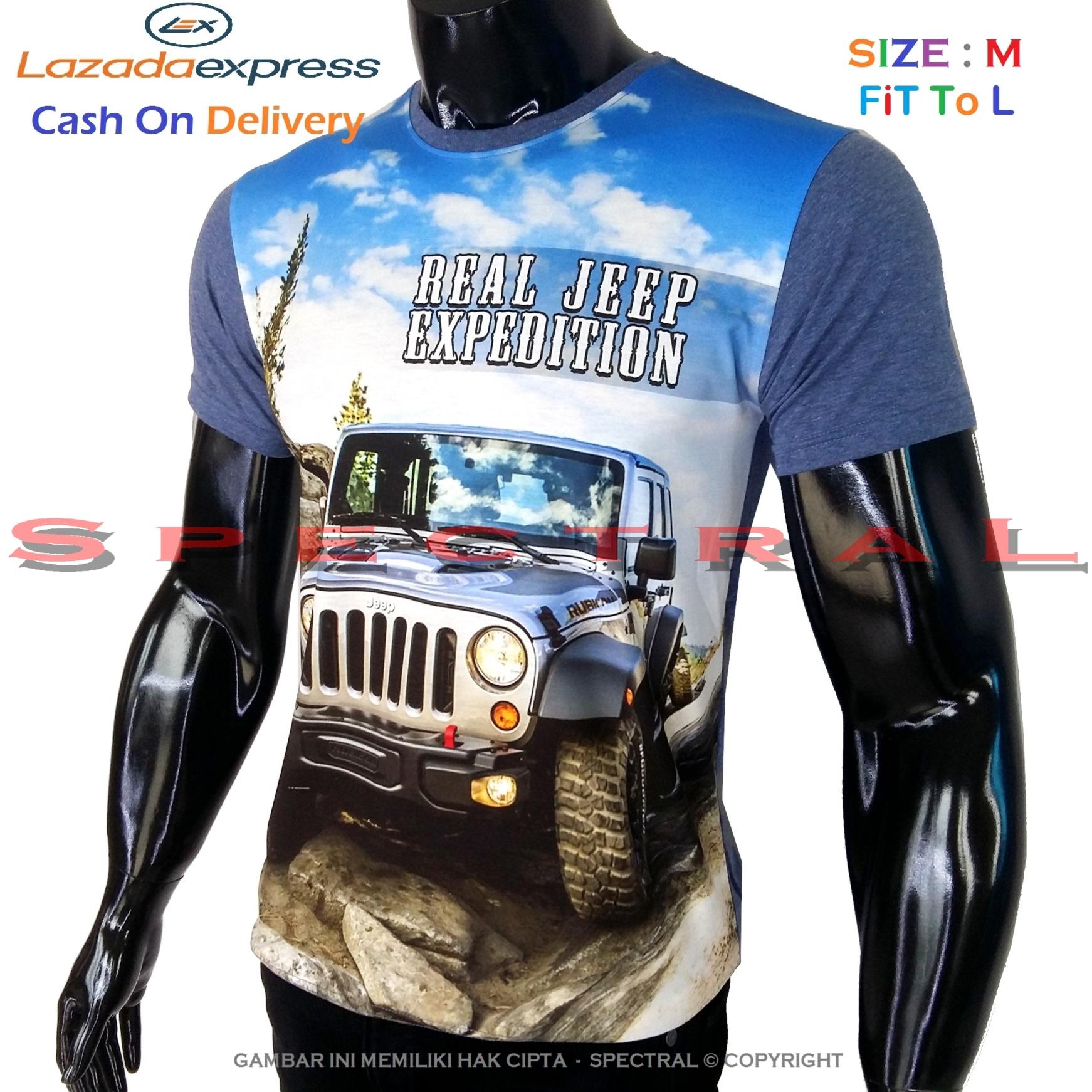 Spectral – 3D Real JEEP HD Printing Size M Fit To L Soft Rayon Viscose Kaos Distro Fashion T-Shirt Atasan Baju Pakaian Polos Pria Wanita Cewe Cowo Lengan Murah Bagus Keren Jaman Kekinian Jakarta Bandung Gambar Terbaru Mobil Motor Otomotif Offroad Wrangler