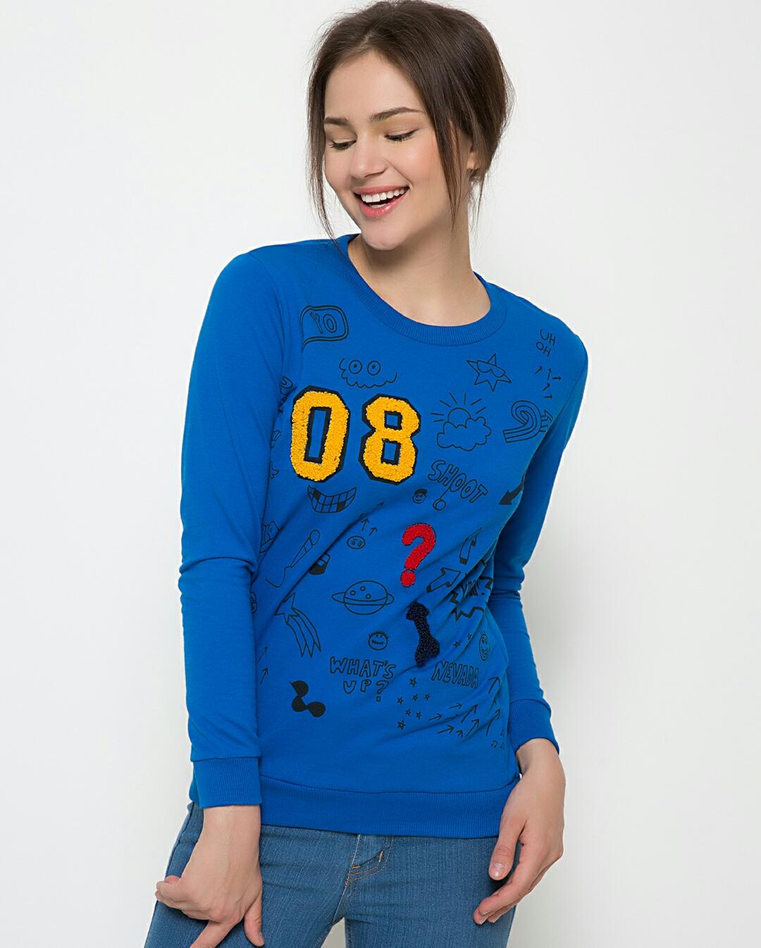 Nevada Graffiti Swatshirt Biru