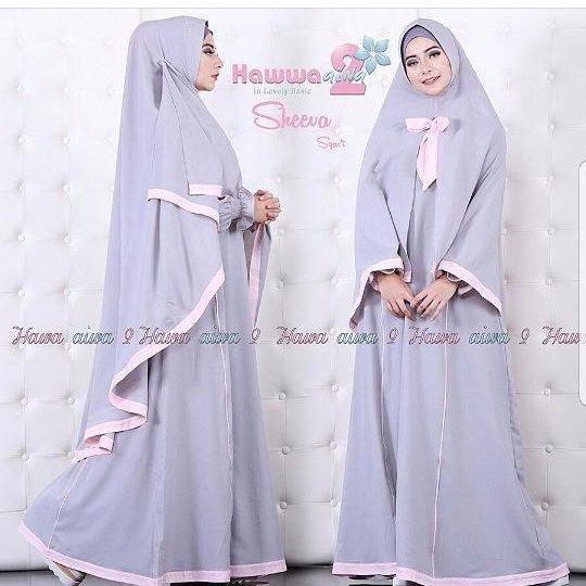 Gamis Sheeva Syari Dress Jersey Super Baju Wanita Panjang Muslim Casual Wanita Pakaian Hijab Modern Baju Gaun Pesta Modis Trendy Terbaru 2018