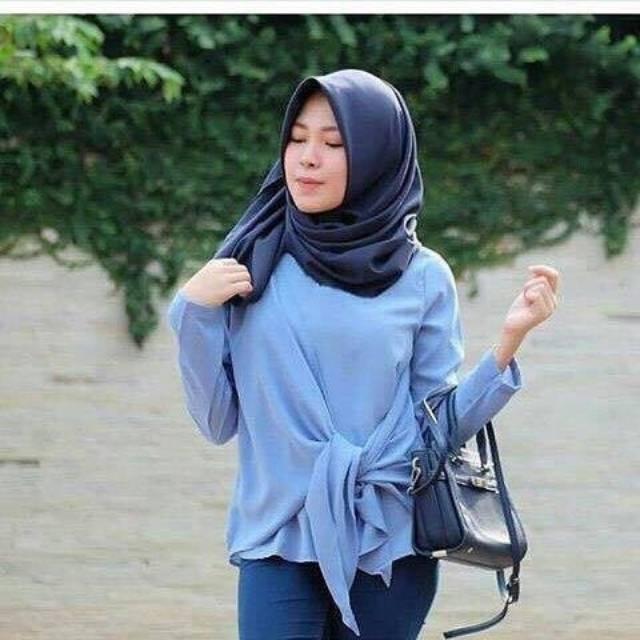 hokyfashion BLOUSE LOUISE TOP SOFTBLUE FIT L