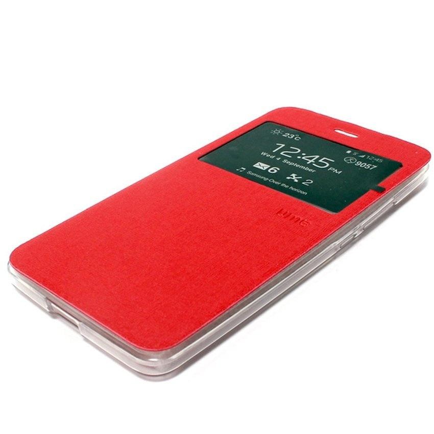 Aimi ume For sarung dompet Sony Xperia M5 Flip Shell/ Flip Cover - Merah