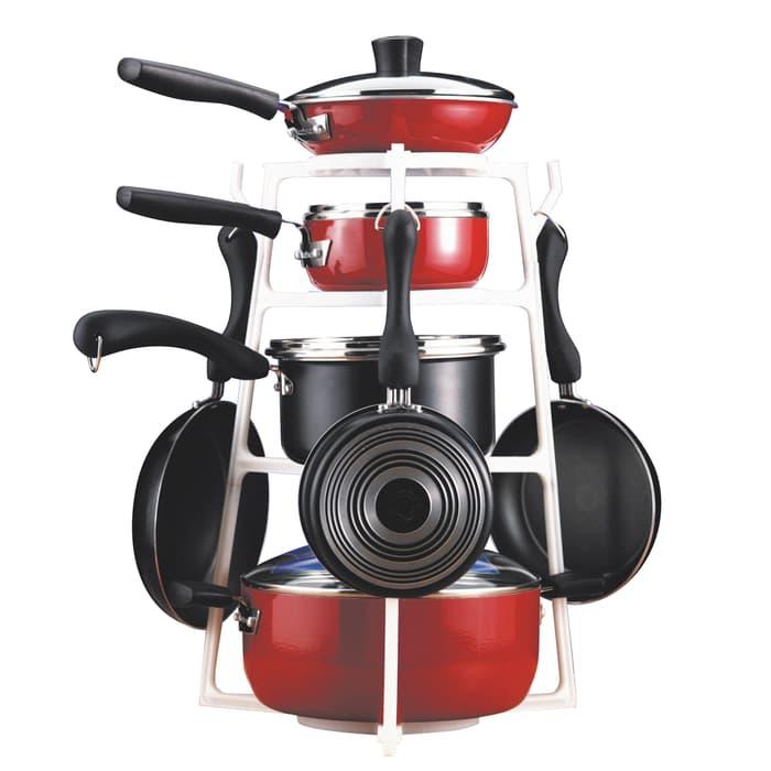 HARGA PROMO!!! Rak Panci Susun / Pantree Kitchen Organizer - 4KuapM