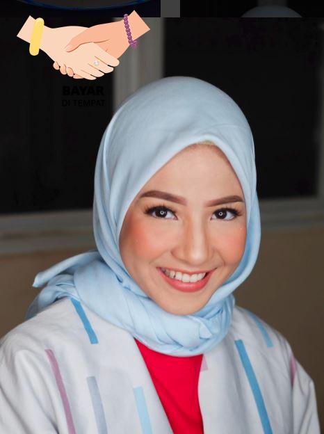 Kerudung Hijab Artis Segiempat Basic - Baby Blue
