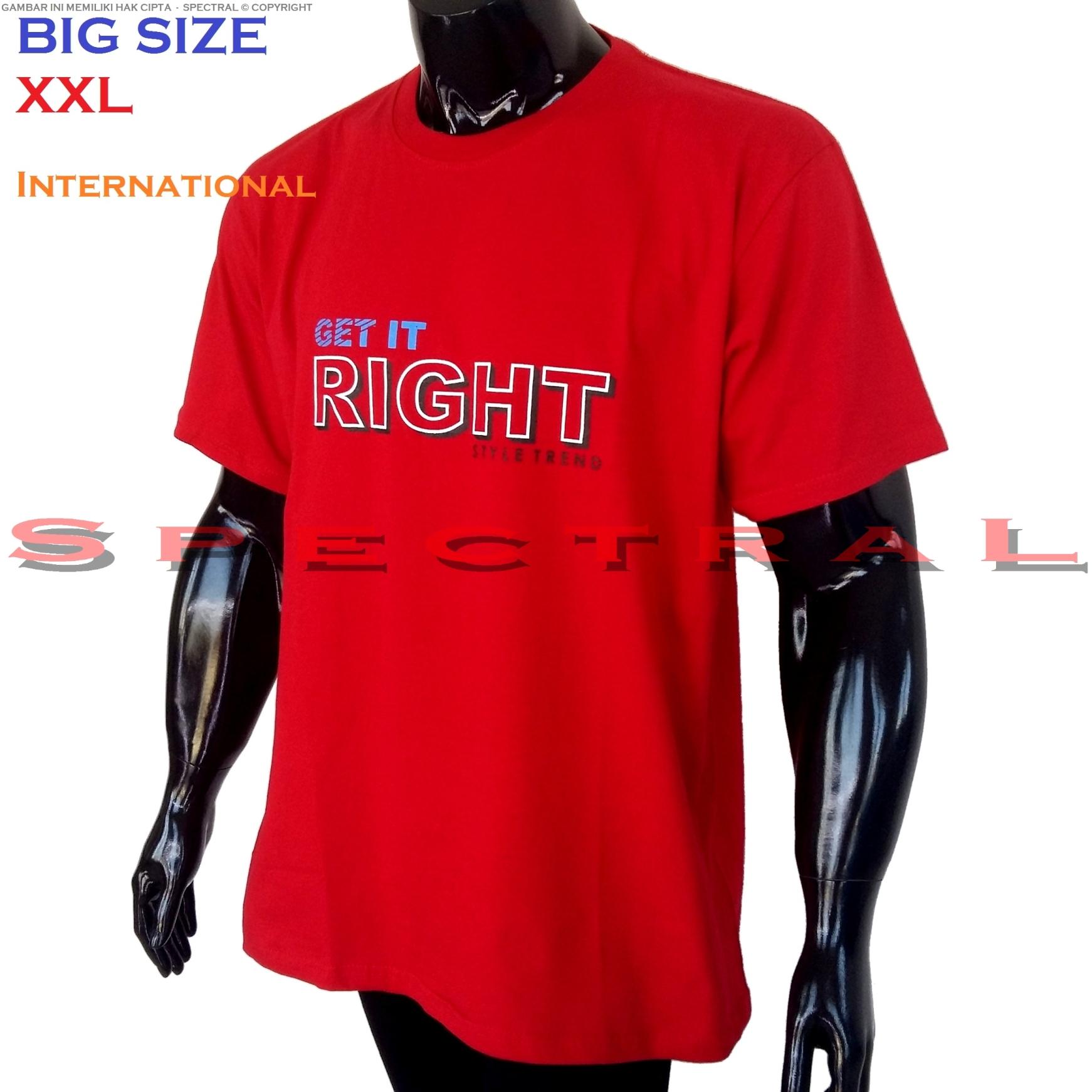 Spectral – BIG SIZE XXL INTERNATIONAL 100{55e037da9a70d2f692182bf73e9ad7c46940d20c7297ef2687c837f7bdb7b002} Soft Cotton Combed Kaos Distro Jumbo BIGSIZE T-Shirt Fashion Ukuran Besar Polos Celana Atasan Pria Wanita Katun Bapak Orang Tua Gemuk Gendut Lengan Simple Sport Casual 2L 2XL Baju Cowo Cewe Pakaian Terbaru GET