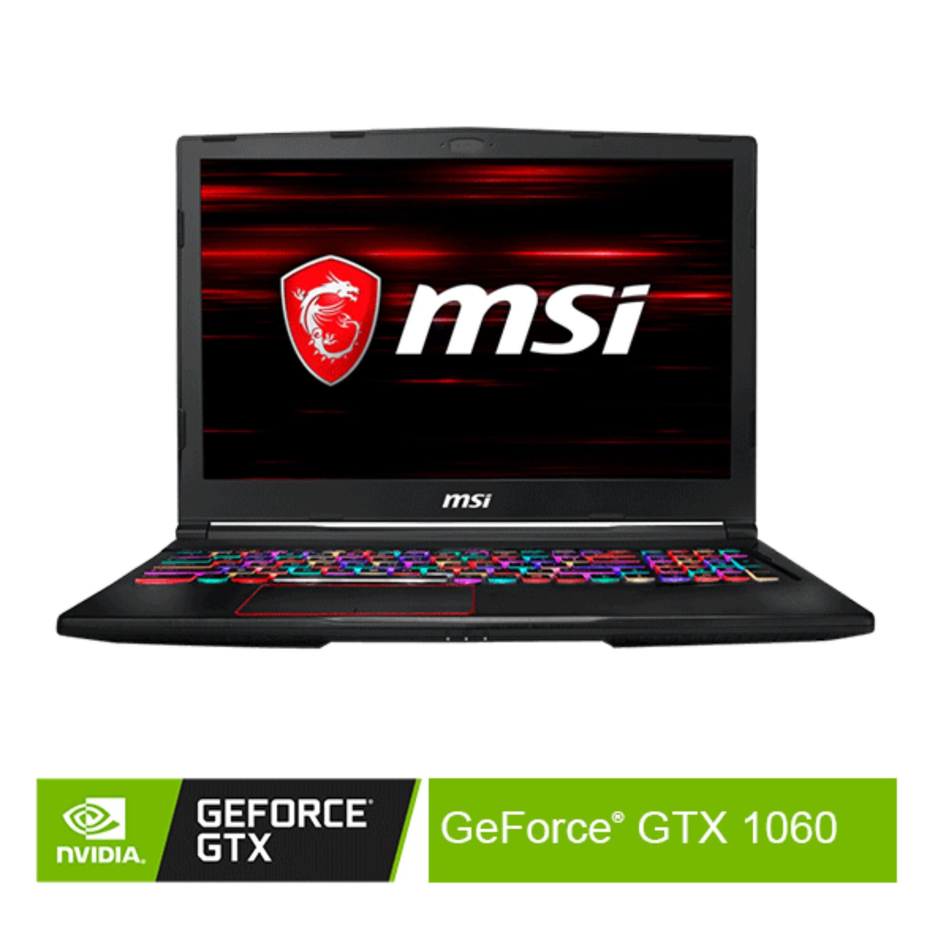 Nvidia GeForce Official Store - MSI GE63 8RE - i7-8750HQ_1TB/256GB-SSD_16GB_GTX1060-6GB_Win10Home LAPTOP GAMING