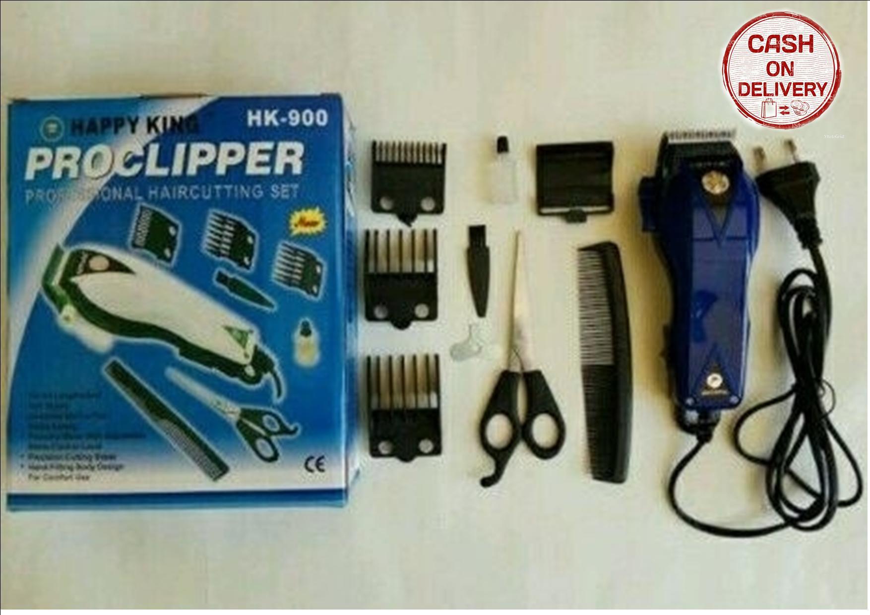 Kado Unik-- Mesin Alat Cukur Rambut Happy King Hk-900 / Pangkas Rambut / Cukuran Rambut / Professional Hair Clipper Trimmer / Alat Cukur Listrik / Potong Rambut Portable / Profesional Haircutting Set / Potong Rambut Modern / Hair Cutting Set.Praktis