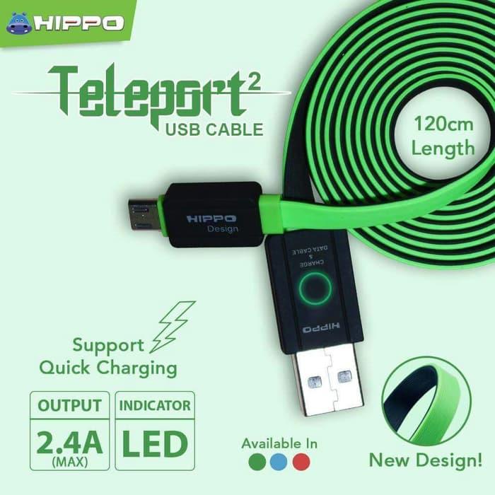 Teleport Versi 2 Lightning Kabel Data Charger iphone 5 6 200 cm 2 M