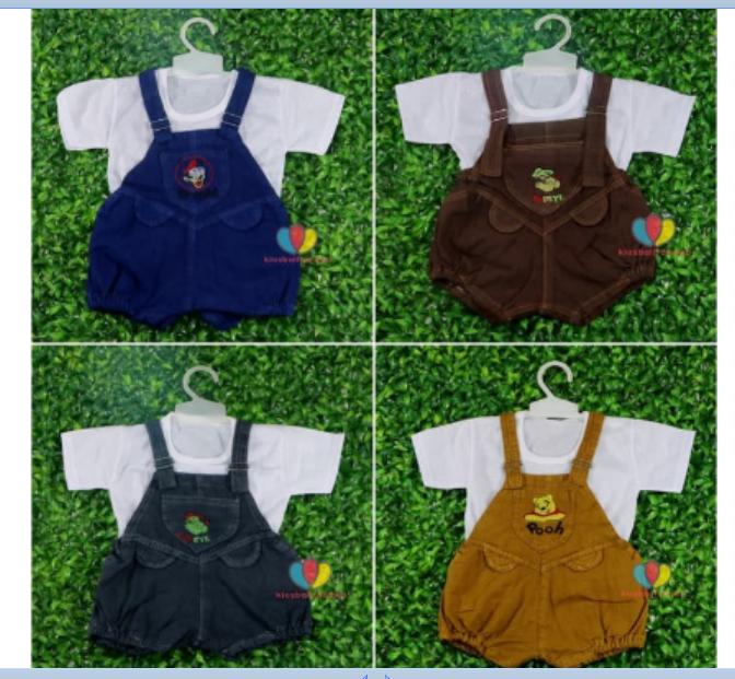 Celana Kodok Levis uk Bayi 3-12 bulan / Overall Baby Kaos Bayi