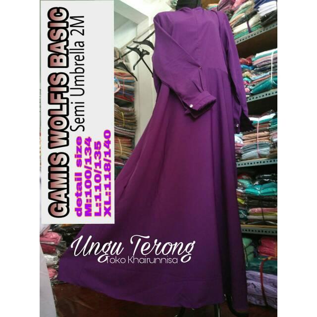 OBRAL GAMIS WOLFIS SEMI UMBRELLA 2 METER HARGA KODIAN HANYA 90RB/PC (BIRTOS M,L,XL)