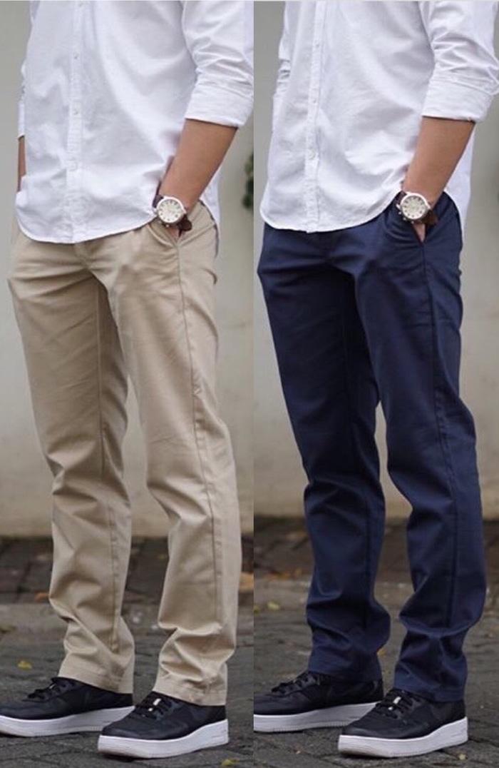 Chino Zara Man Basic Trousers Original
