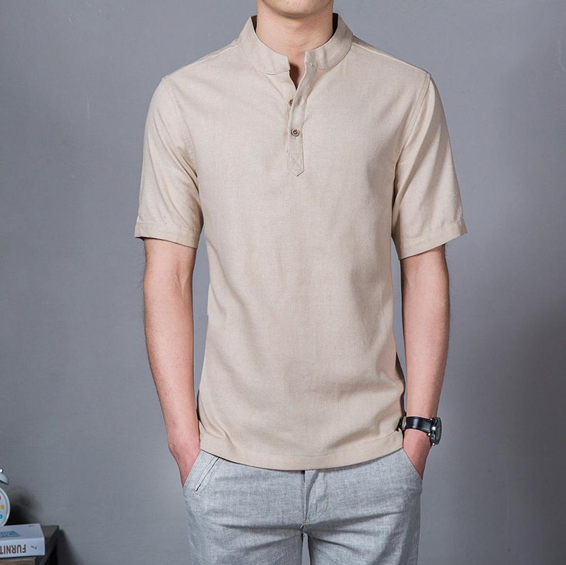 Baju koko Lazuardi Ternama Tangan Pendek Warna Cream Distro Bandung Fashion Pria Keren Terbaru Nyaman di Pakai Simple Eleghan Tersedia 8 warna DISKON