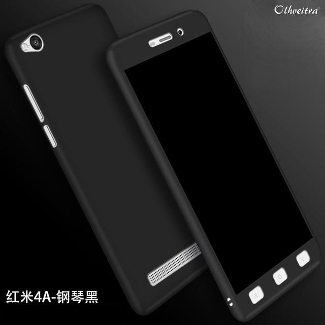 Hardcase Case 360 For Xiaomi REdmi 4A Casing Full Body Cover + Free Tempered Glass - YG0709