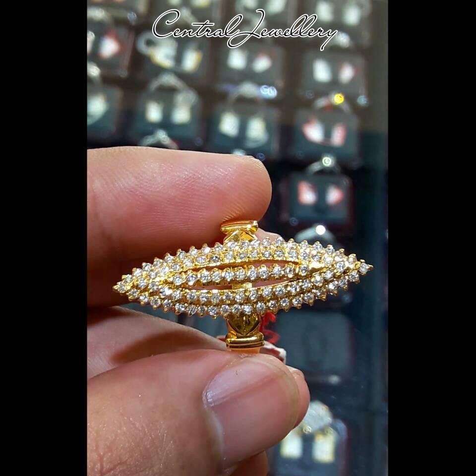 cincin markis emas kuning berliam eropa
