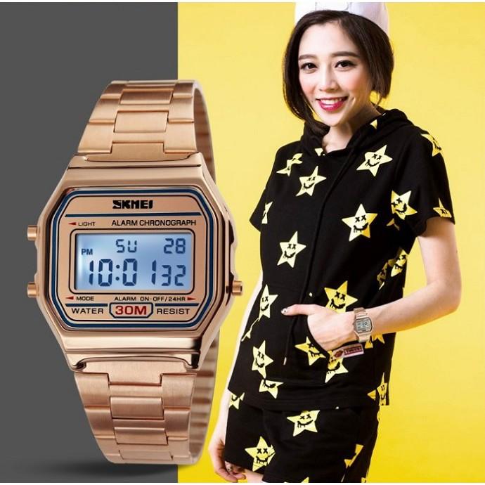 Jam Tangan Original Jam Tangan Wanita Original Digital SKMEI 1123 Casio Water Resist / Anti Air 30M