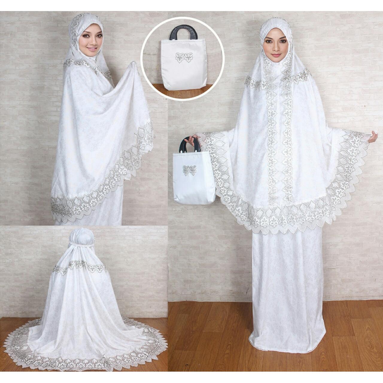HSNFashion Mukena Wanita Camela - Putih // Mukena Wanita // Fashion Wanita // Perlengkapan Sholat