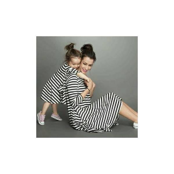Promo Hanya Hari Ini Couple Mom Kid Dress Salur Baju Couple Ibu Dan Anak