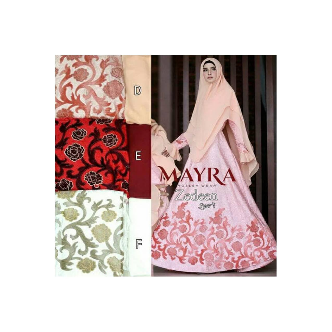 Gamis cantik jacguard mix bludru mewah untuk pesta