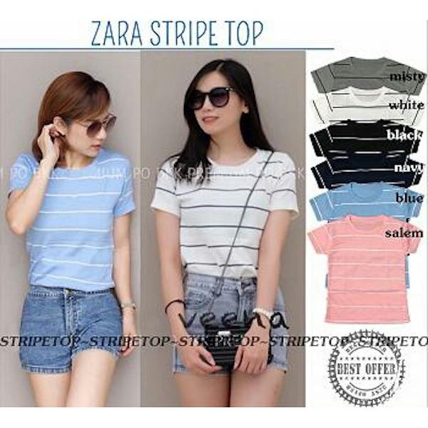 FJCO BC- Zara Stripe Top / Atasan wanita / Blouse wanita / Fashion wanita