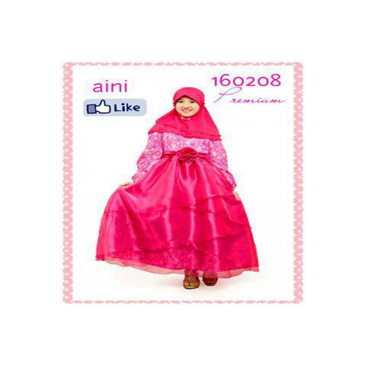 Set Busana Muslim Gamis Pesta Anak Aini 160208 ala Princess