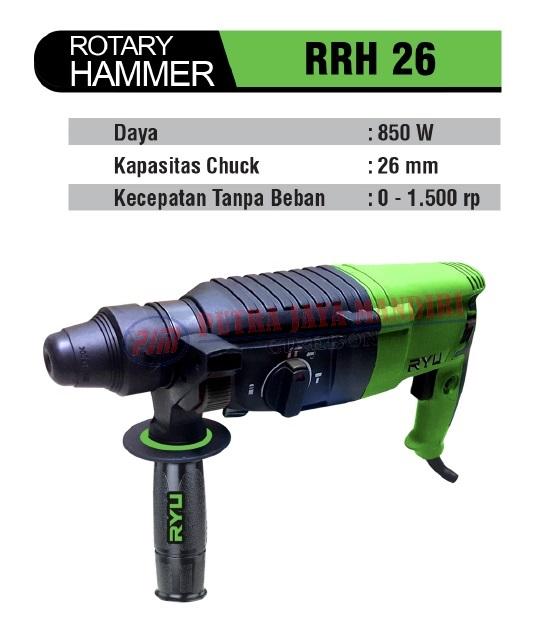 Tekiro Ryu Rotary / Demolition Hammer Drill - Mesin Bor Bobok RRH 26 