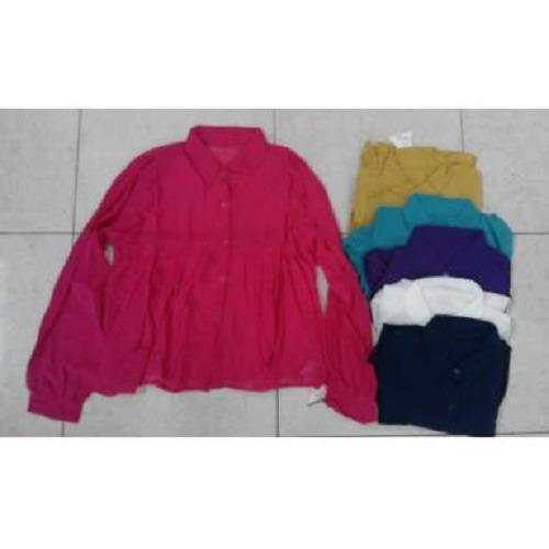 PROMO BAJU - SUPPLIER GROSIR 4367 BAJU HEM ATASAN WANITA DEWASA LENGAN PANJANG WARNA FANTA NAVY PUTIH UNGU TOSCA KUNING MURAH GROSIR KEKINIAN BAHAN SIFON