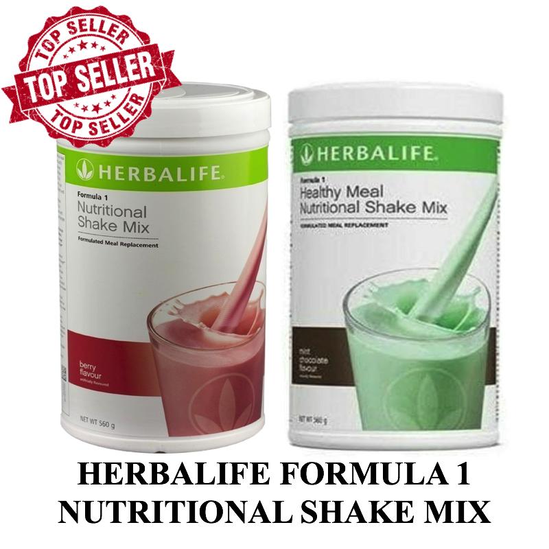 Herbalife 2 in 1 Formula Nutritional Shake Mix - Wild Berry dan Chocomint