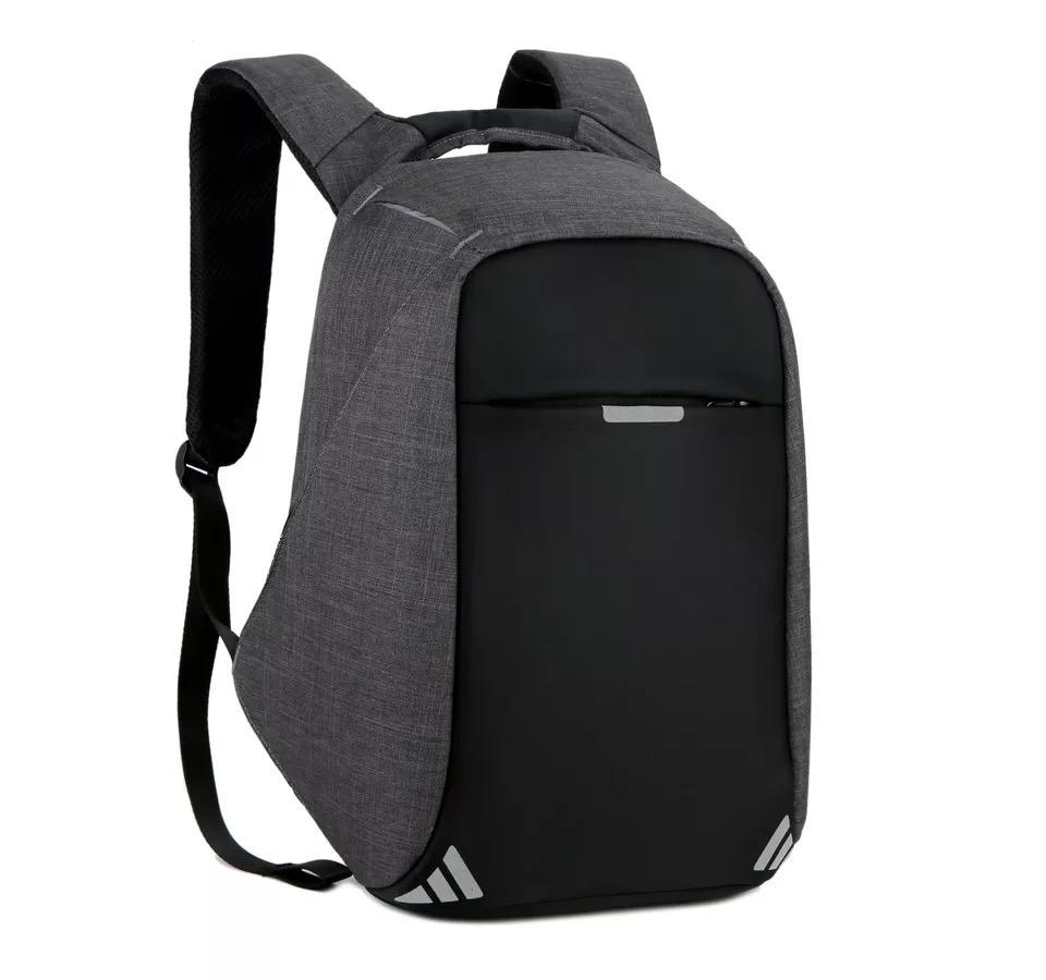 TAS RANSEL PRIA TAS RANSEL WANITA ORIGINAL POLO TOP TAS LAPTOP ANTI MALING USB PORT CHARGE TAS ANTI AIR 007 hitam