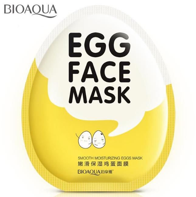 HOT SALE - |Bioaqua Egg Face Sheet Mask - SACHET| - MASKER WAJAH - MASKER PUTIH TELUR - MASKER PEMUTIH WAJAH - MASKER PELEMBAB WAJAH - MASKER PENGHALUS WAJAH - PELEMBUT WAJAH - PENCERAH WAJAH - PENGANGKAT KOMEDO - PENGHILANG JERAWAT - 1 PCS - TERLARIS