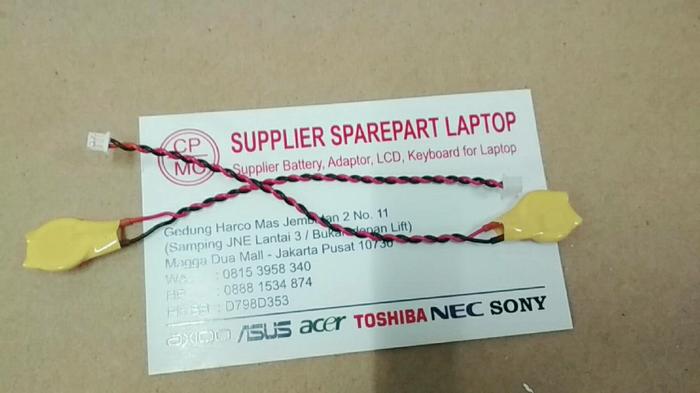 Harga Spesial!! Baterai Battery Cmos Bios Laptop Notebook Cr1220 Soket Kabel 3Volt - ready stock