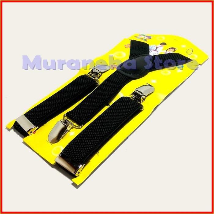 Suspender ANAK HITAM Bretel Baju Tali Kodok Jojon Balita Laki TK polos Kostum dasi Pesta kupu Kecil Cowok Pesta Cowok Bowtie Pengantin Wedding Set Pernikahan Bridesmaid MC Tuxedo Organizer Groomsman Kupukupu Prom Promnight Karnaval Prewed Aksesoris
