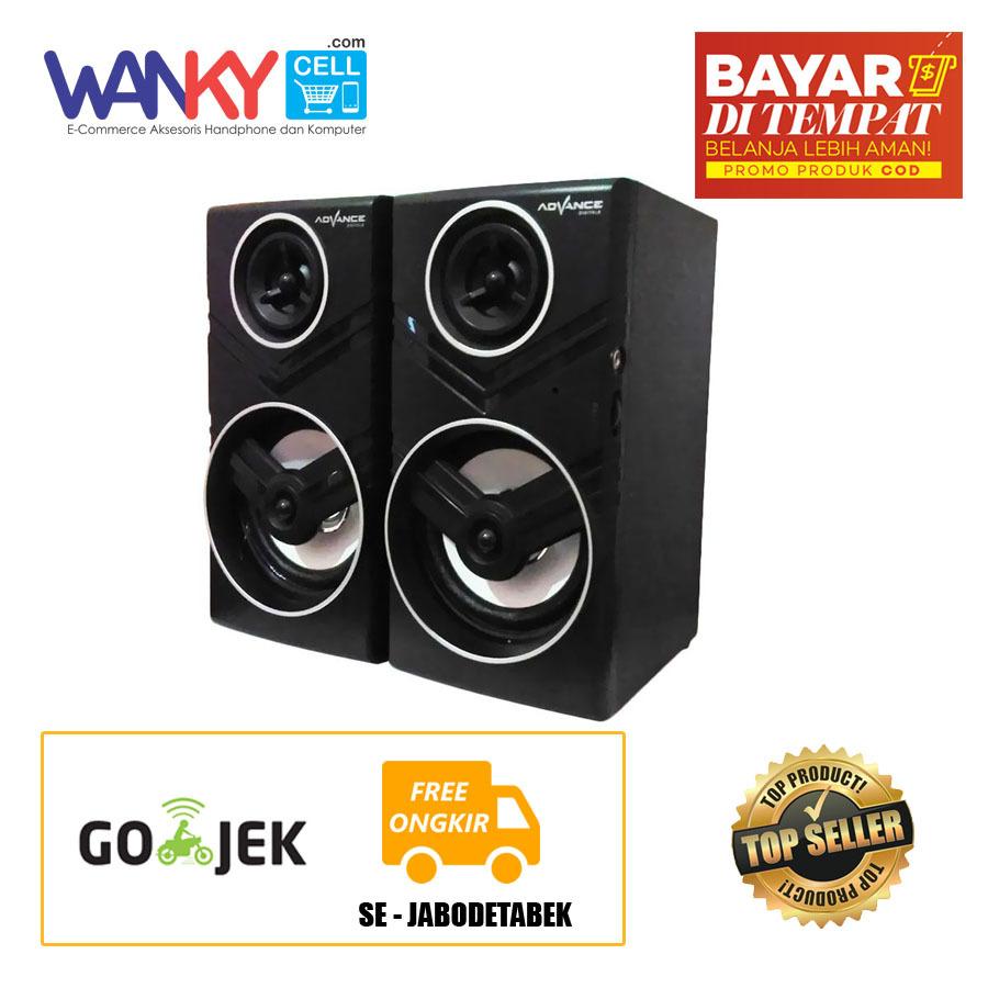 Advance Speaker Duo - 080 Portable Multimedia Speaker 2.0 With Volume Control - Hitam