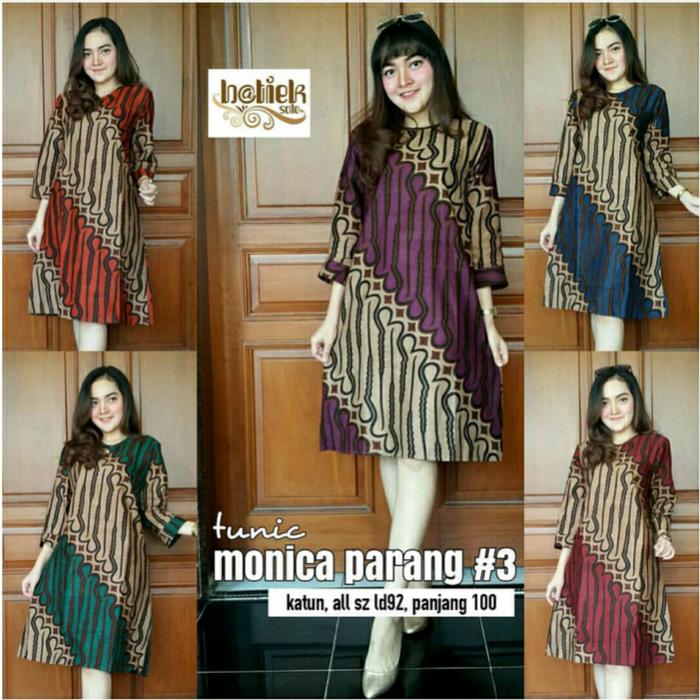 Dress Batik Solo. Tunic Batik Monica Parang#3 Series