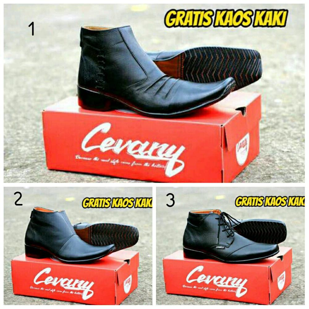Sepatu Pantofel Cevany Pria Tinggi Murah-Sepatu Formal Kerja Slip On -Puma-Adidas-Nike-Vans-Kickers