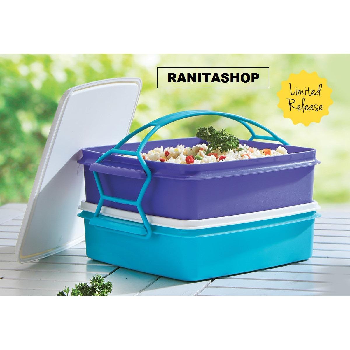 Tupperware Large Carry All set - GRATIS ONGKIR sepulau jawa - Rantang 2 susun