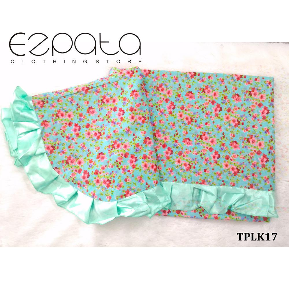 Ezpata Taplak Meja Makan Rumbai Motif Bunga Ukuran 160x125cm