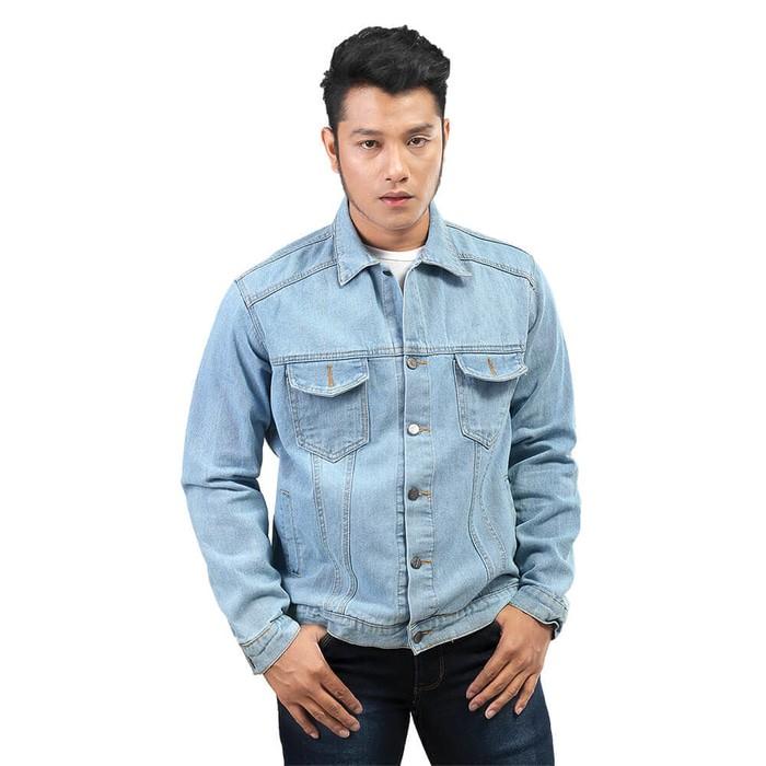 Promo Jaket Jeans Pria Distro - Levis Denim biru - Jaket Murah Fic Original Fashion