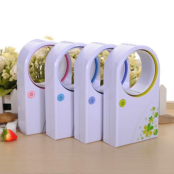 Rafi AC Mini Tanpa Baling Yang Kecil Dan Sangat Praktis Mini Fan Portable Bladeless Power USB Dan Battery