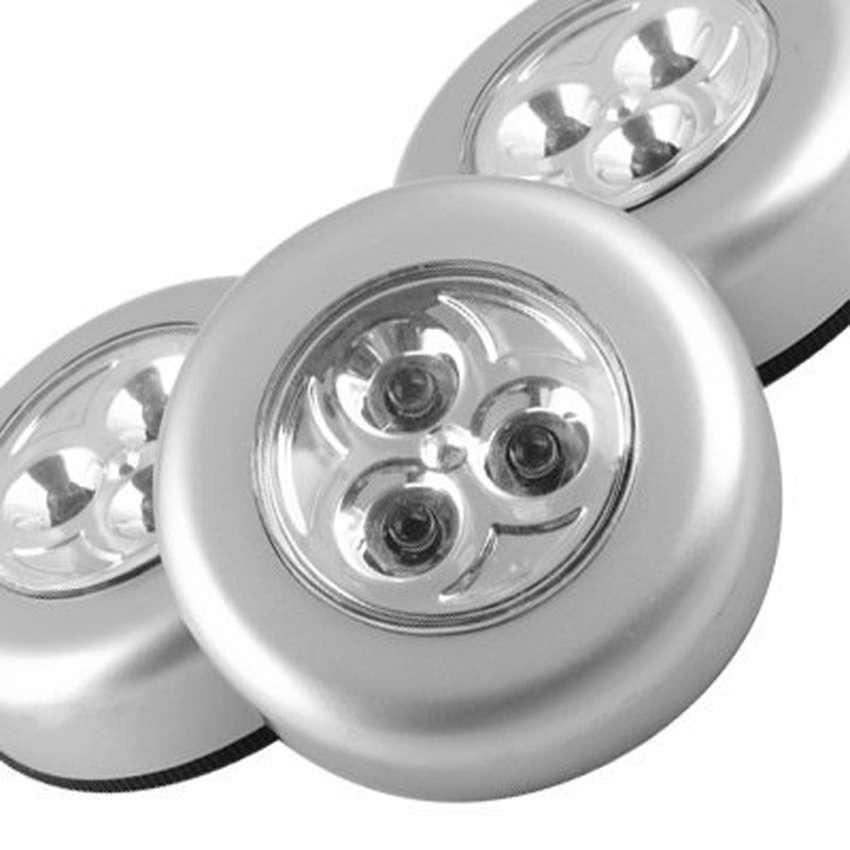 Lampu Led Darurat Tempet Hias Lemari / Etalase / Dinding 3Pcs