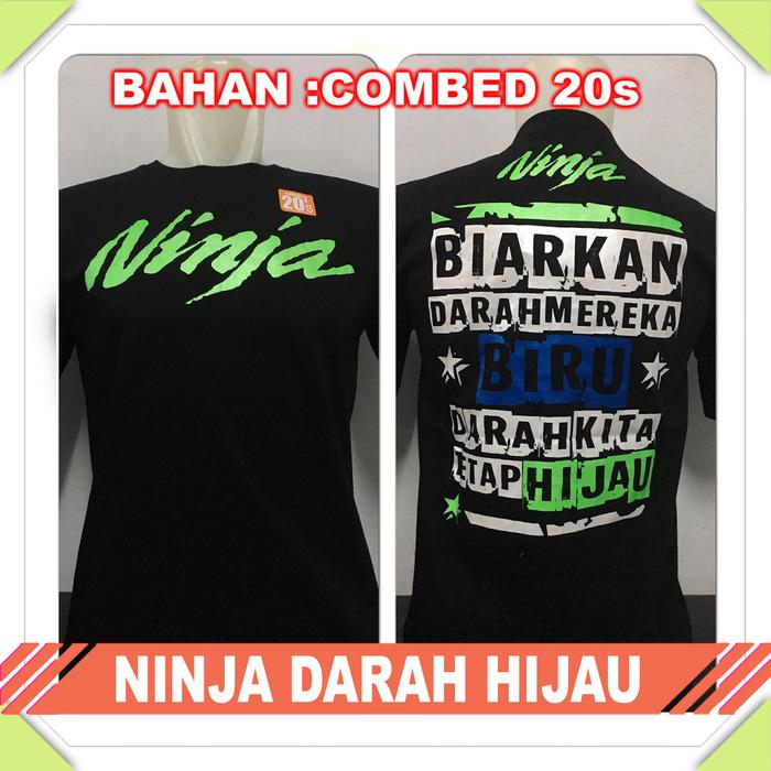 PROMO TERLARIS - kaos baju distro drag racing NINJA DARAH HIJAU