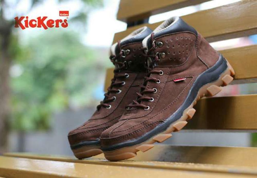 Sepatu Kickers Brembo Suede Pria Safety Gunung