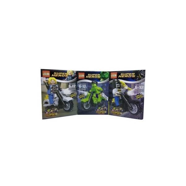 Hot Promo JUAL Mini Figure Lego KW Super Heroes Dengan Motorcycle Set - Promo - Mainan Edukasi / Hadiah Ulang Tahun