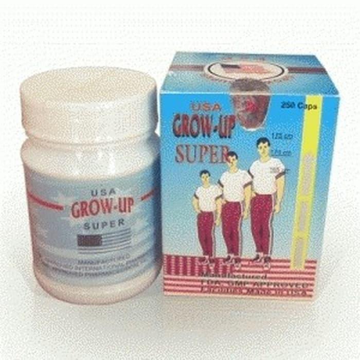 Promo: Termurah Disini - Grow Up Usa Original, Supplemen Peninggi Badan - Isi : 250 Caps ( Bukan Yg Kw ) - ready stock